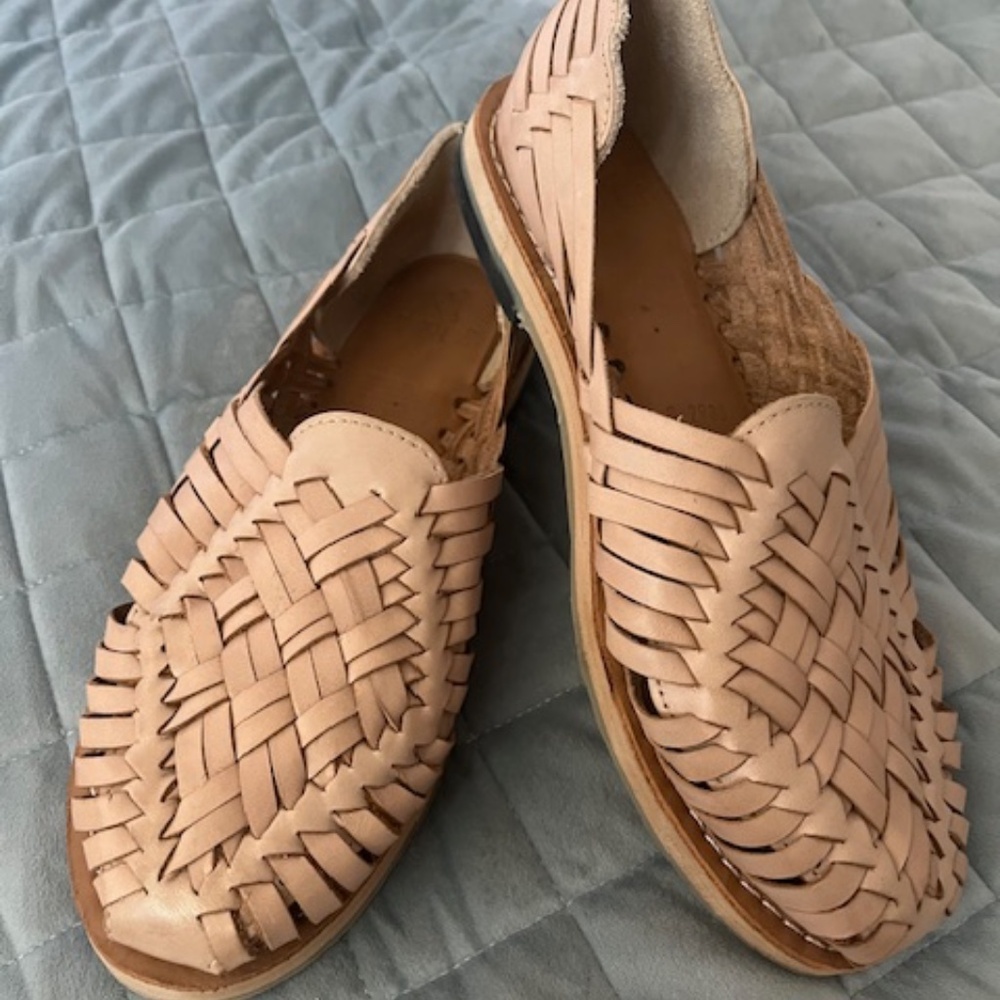 light tan huarache, Sol's Brand womens size 8, leather